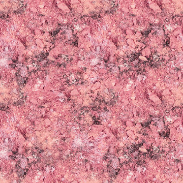 Seamless background texture with vibrant pink makeup powder