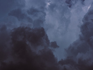 Dramatic clouds storm