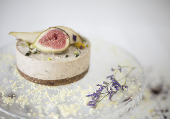 Delicious exquisite vegan cake