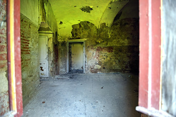 Interior of an old abandoned castle