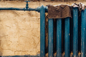 Dark blue heating battery 