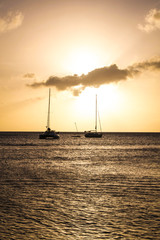 Dominica Island Beach Sunset Landscape