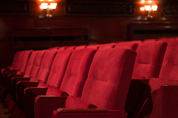 Empty Theater Chairs - 146230953