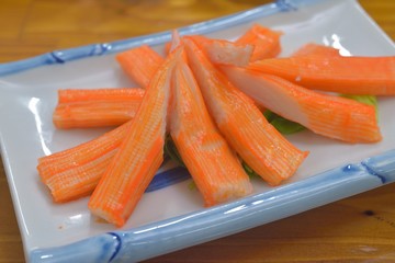 Close up Crab Stick