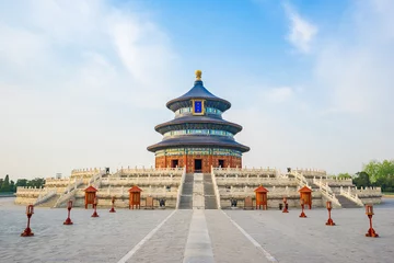 Crédence en verre imprimé Pékin Point de repère du temple du ciel de la ville de Pékin, Chine