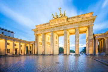 Poster The long exposure image of Brandenburg Gate in Berlin city, Germany © orpheus26