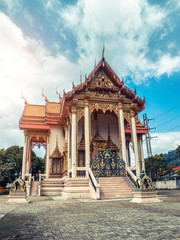 Obraz premium Thai temple. Wat Patong Temple, Suwankeereewong Phuket, Thailand.
