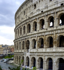 Obraz premium Coliseum - tourist attraction in the center of Rome. Italy