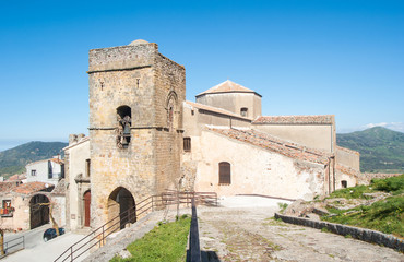 Naklejka premium The Mother church of St. George in San Mauro Castelverde, Sicily