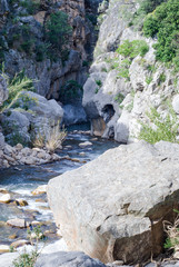 Gorges of Tiberius along the river Pollina inside the Madonie Park