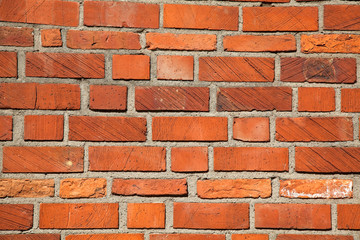 Orange Brick Background