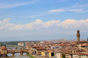 Obraz premium Florenz von oben (Ponte Vecchio)