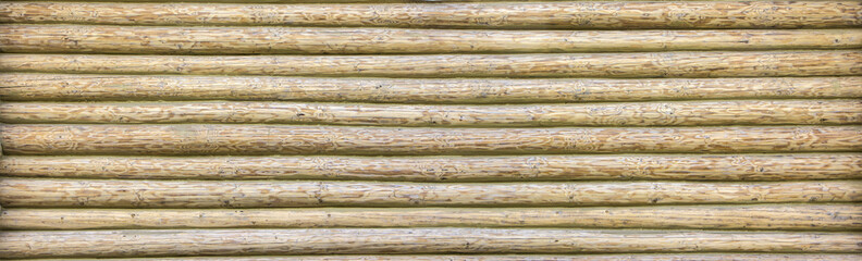 Obraz premium Texture of the house wall from a log house