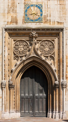 West entrance door of Church of Saint Mary the Great. Cambridge, England - 146239723