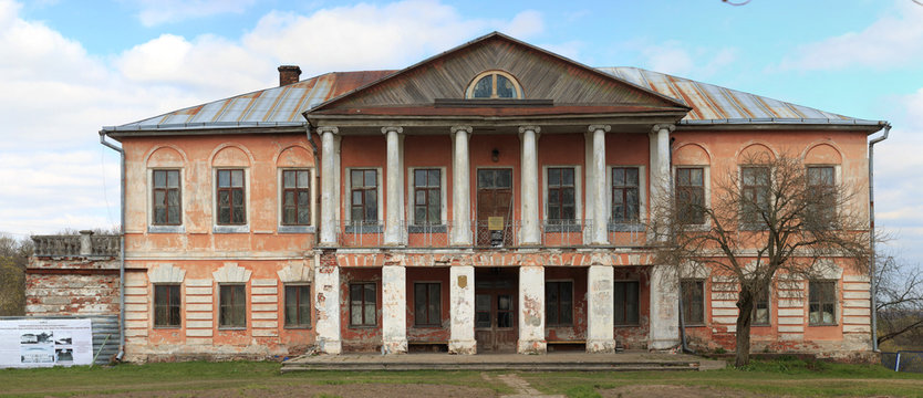 GOMEL, BELARUS - 19 April 2017: Architectural monument. The village of Khalch, Khaletsky manor, Voynich-Sinozhatski manor, Napoleon Orda.