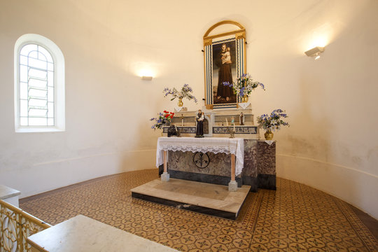 Santo Antonio church in the city of brodowski with works by Candido Portinari. March, 2017