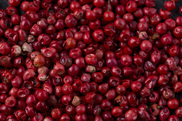 Pink pepper background.