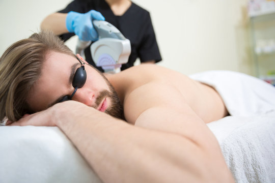 IPL therapy at men's back