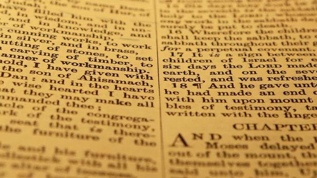 Close up of a Holy Bible 
