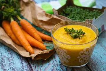 Vegan carrot soup