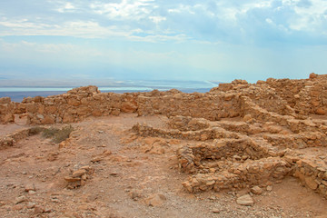 Ruins of Masada fortress, Israel