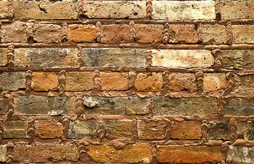 Old brick wall texture and background.