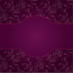 floral Stylized purple background