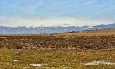 Mountain landscape, Retezat mountains.