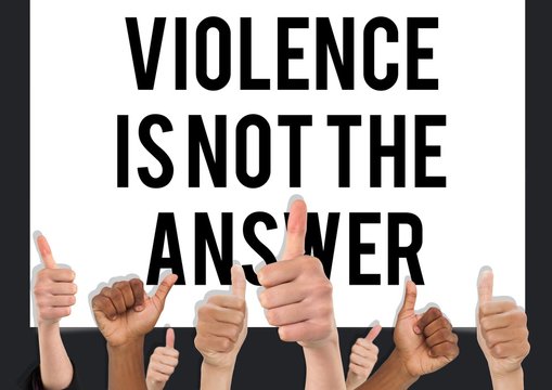 Thumbs up violence is not the answer