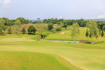 Landscape view of golf course at Philippines