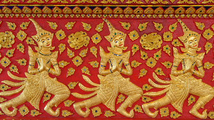 Carvings Of Women At Wat Suandok ,Chiangmai,Thailand.