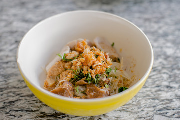 Image of Thai spicy food noodle