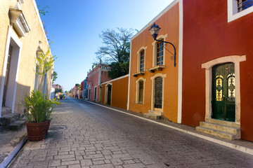 Colorful Street in Valladolid