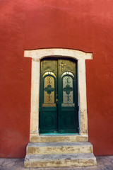 Red Colonial Architecture