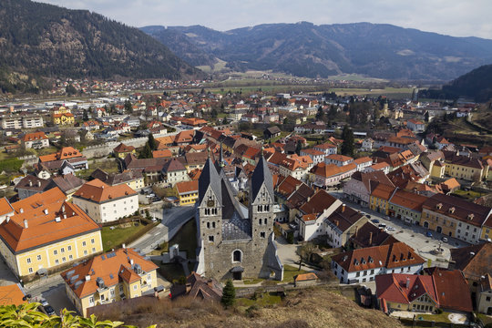 Friesach medieval town center