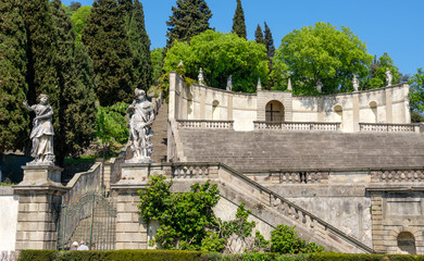Fototapeta premium Monselice villa duodo staircase amphitheater Padova province Colli Euganei area Italy
