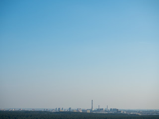City from Bird's Perspective. Minsk, Belarus.
