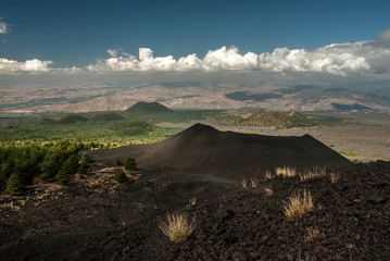 Mount Etna side crater (Monte Nuovo)