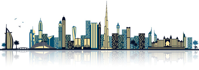 Fototapeta na wymiar Dubai Skyline
