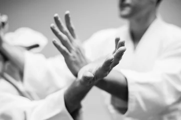 Foto op Plexiglas Fight between two aikido fighters © nagaets