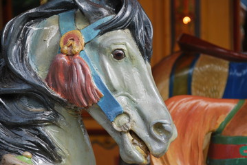 Fototapeta na wymiar Merry Go Horse