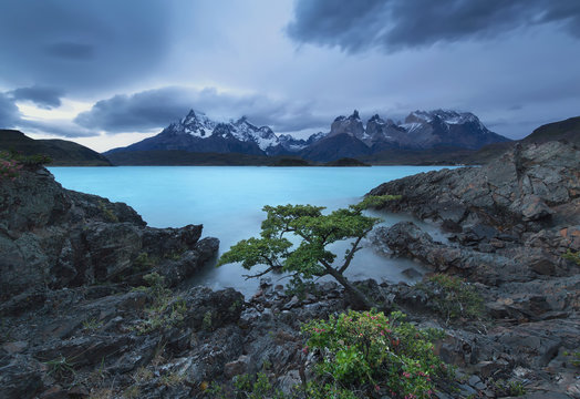 Pehoe lake, Torres del Paine National Park, Chile