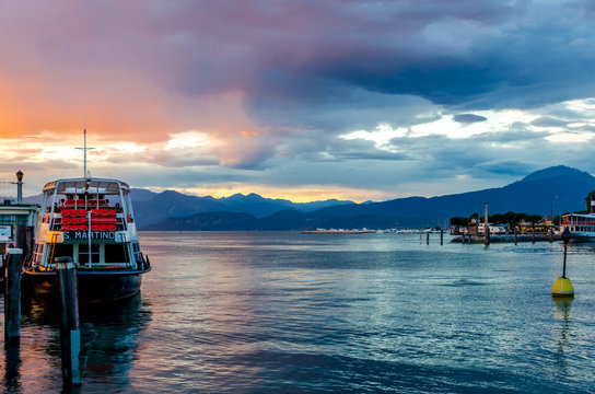 Sunset at Lake Garda, Italy