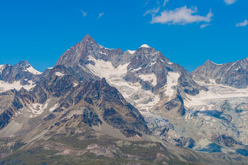 Mountain landscape of Gornergrat, Swiss Alps, Switzerland