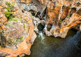 Landscape at the Blyde River Canyon, Bourke’s Luck Potholes