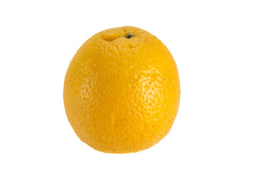 Ripe orange isolated on a white background