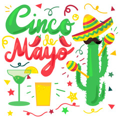 Fototapeta premium Cinco De Mayo