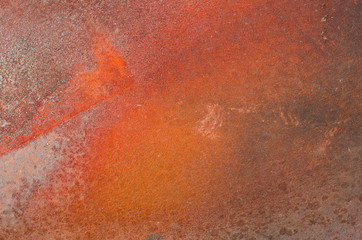 Rust on an old sheet of metal texture
