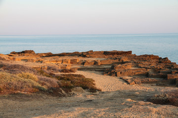 Italien - Kalabrien - Sonnenuntergang in Le Castella