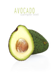 Avocado cut half